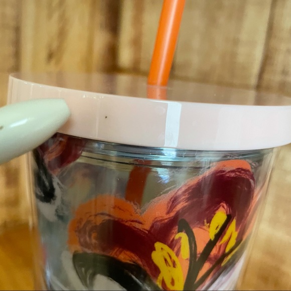 NWT Starbucks Peony Flower Floral Tumbler - Picture 10 of 11